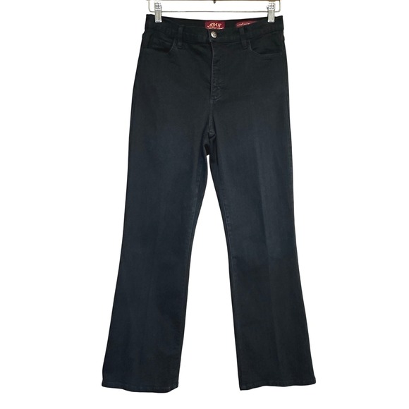NYDJ Not Your Daughter's Jeans Black Bootcut Womens 8P Petite Stretch Mid Rise - Picture 1 of 11